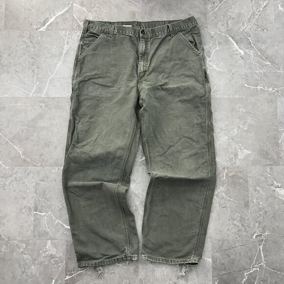 Vintage Carhartt Pants Mens 40x32 B11 MOS y2k Workwear Carpenter Distressed
